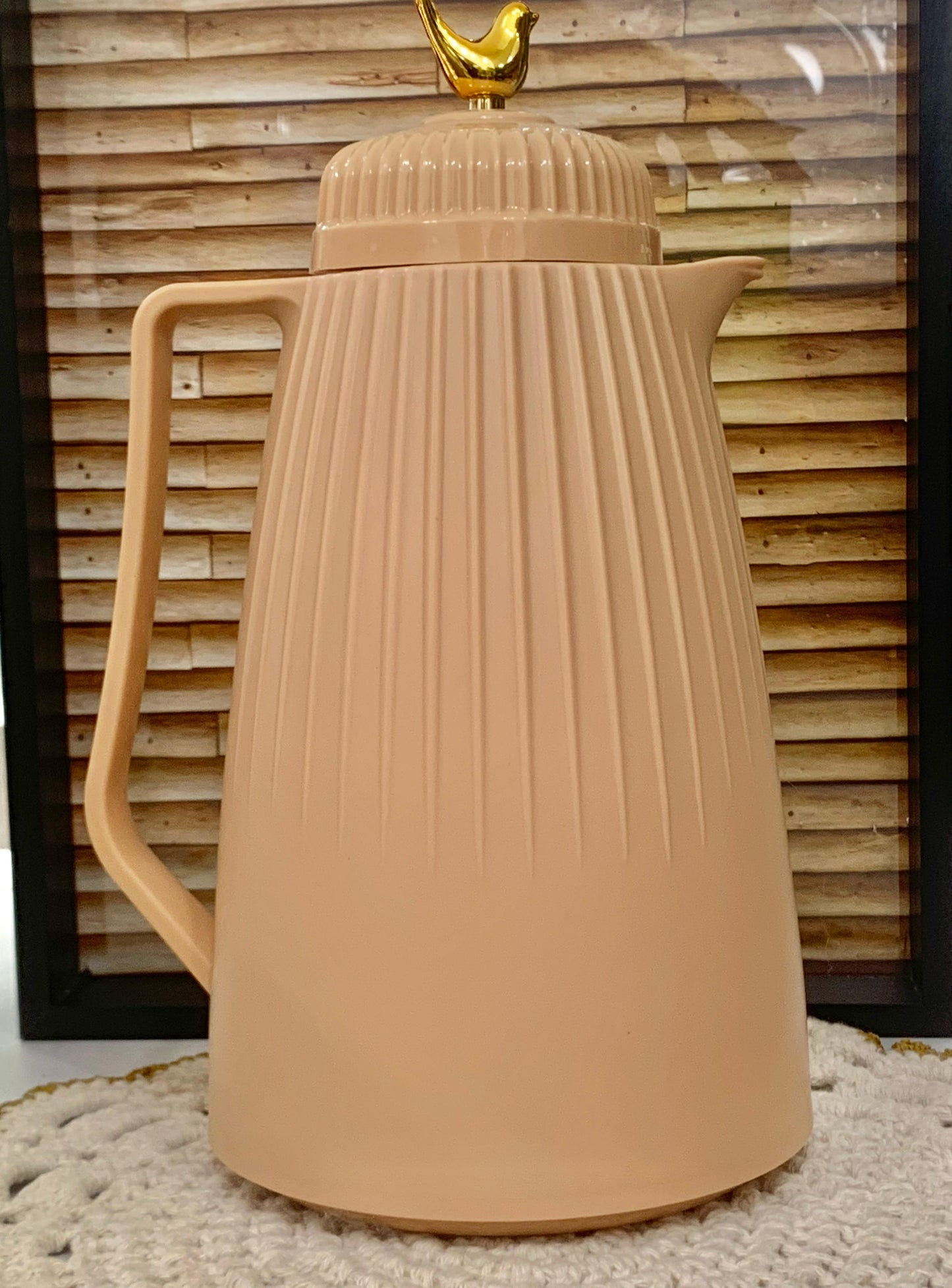 Garrafa Térmica 1L de Plástico Dove Bege WOLFF