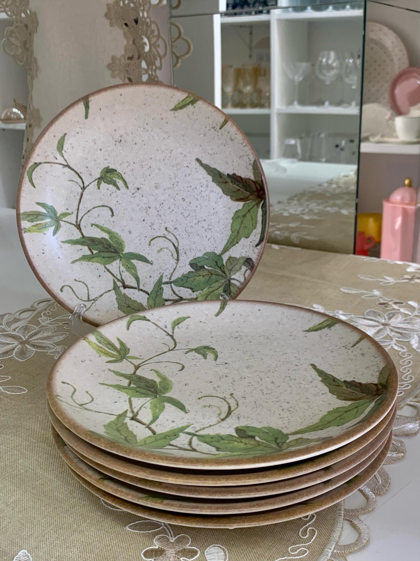 Prato Coup Tropical Leaves 21cm