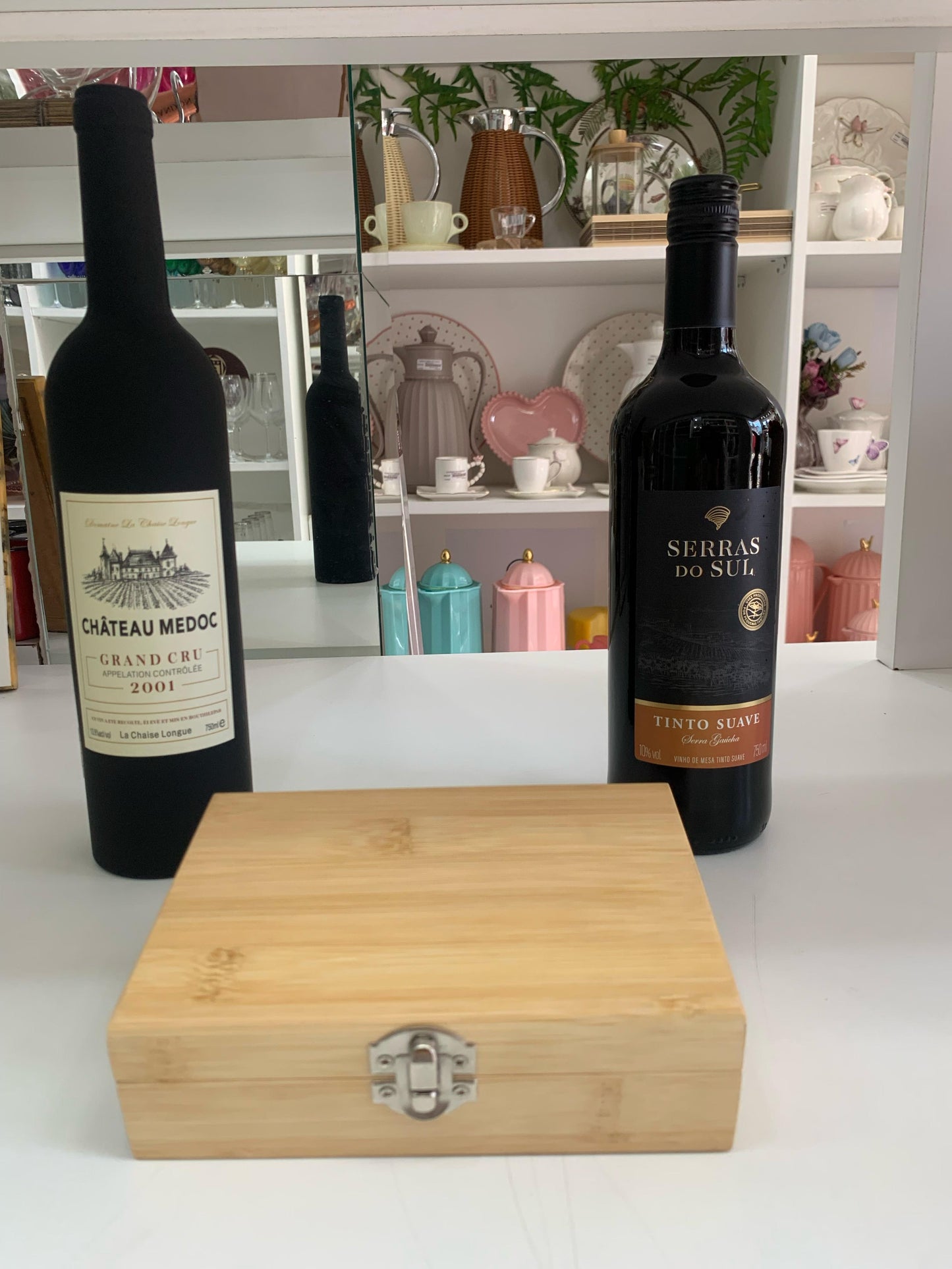 Conjunto De Acessórios Para Vinho 3 Peças Estojo Mimo Style