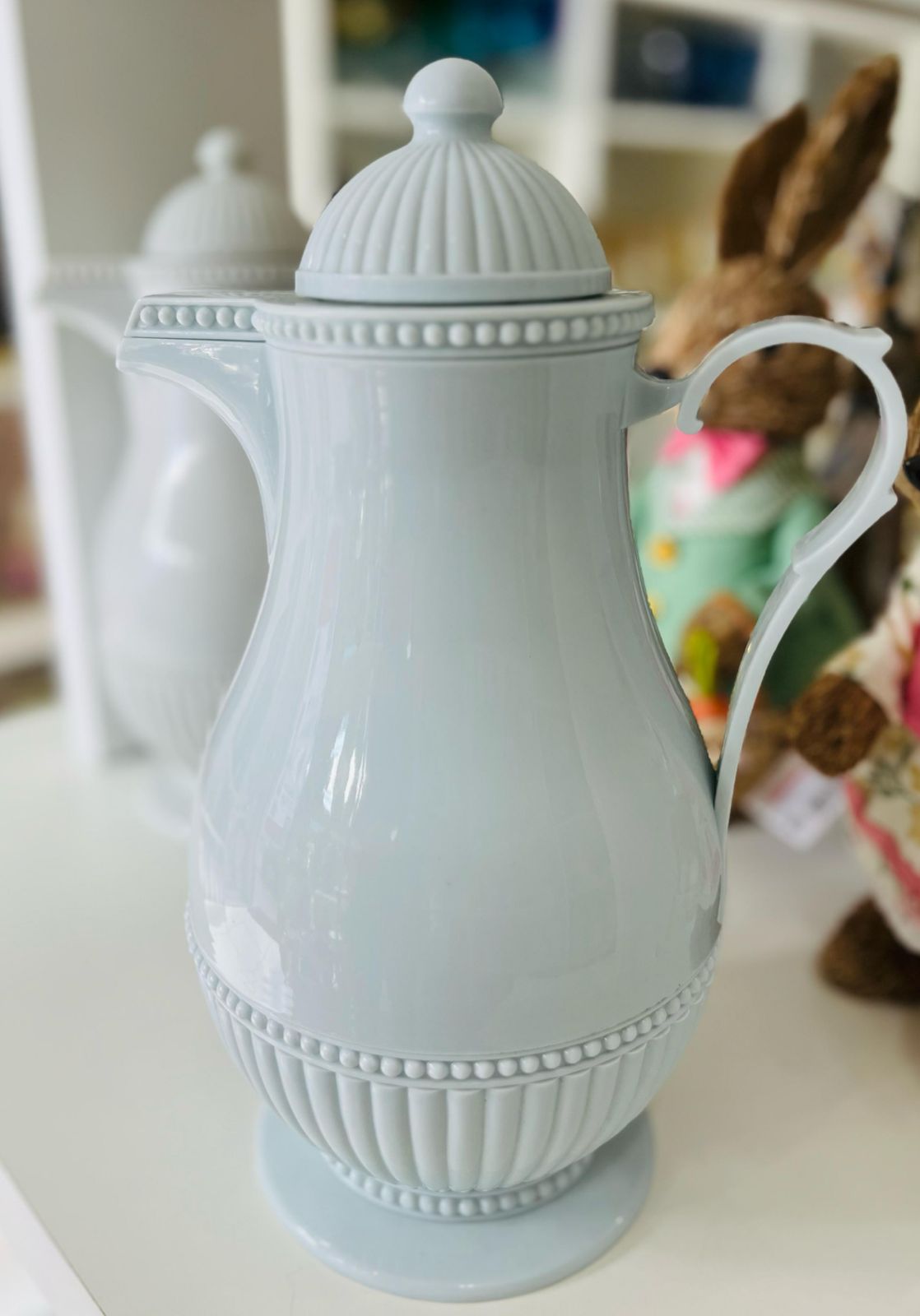 Garrafa Térmica VINTAGE Cinza, Azul e Rosa - 1 Litro LYOR