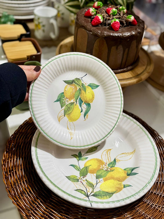 PRATO SOBREMESA LIMAO SICILIANO 21CM