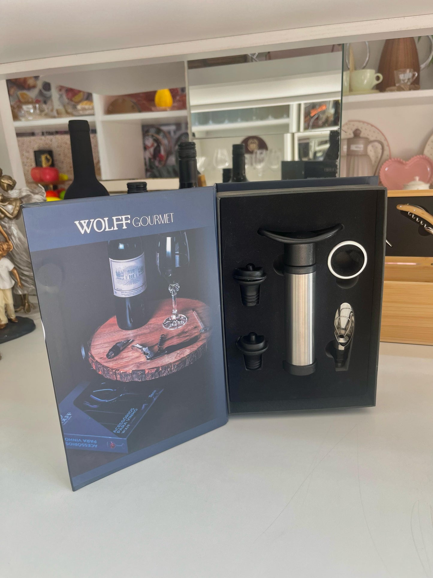 Conjunto Acessórios para Vinho 5 Peças Wolff