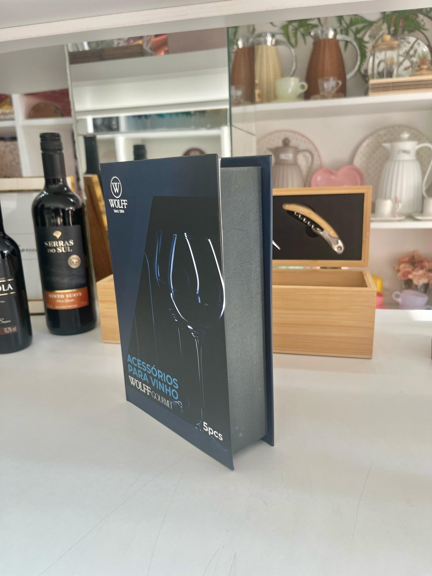 Conjunto Acessórios para Vinho 5 Peças Wolff