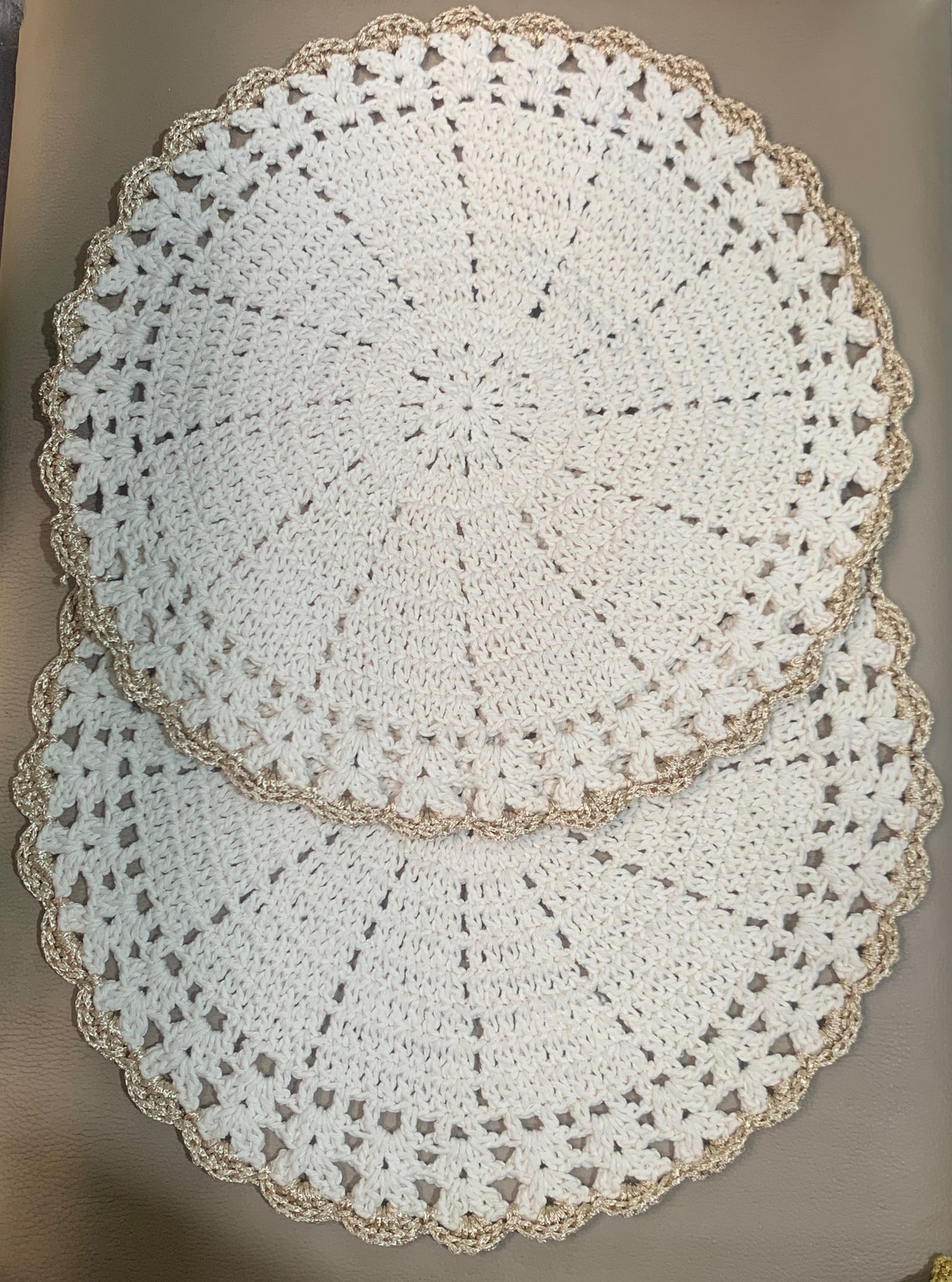 Jogos Americano de Crochê ( 6 peças )