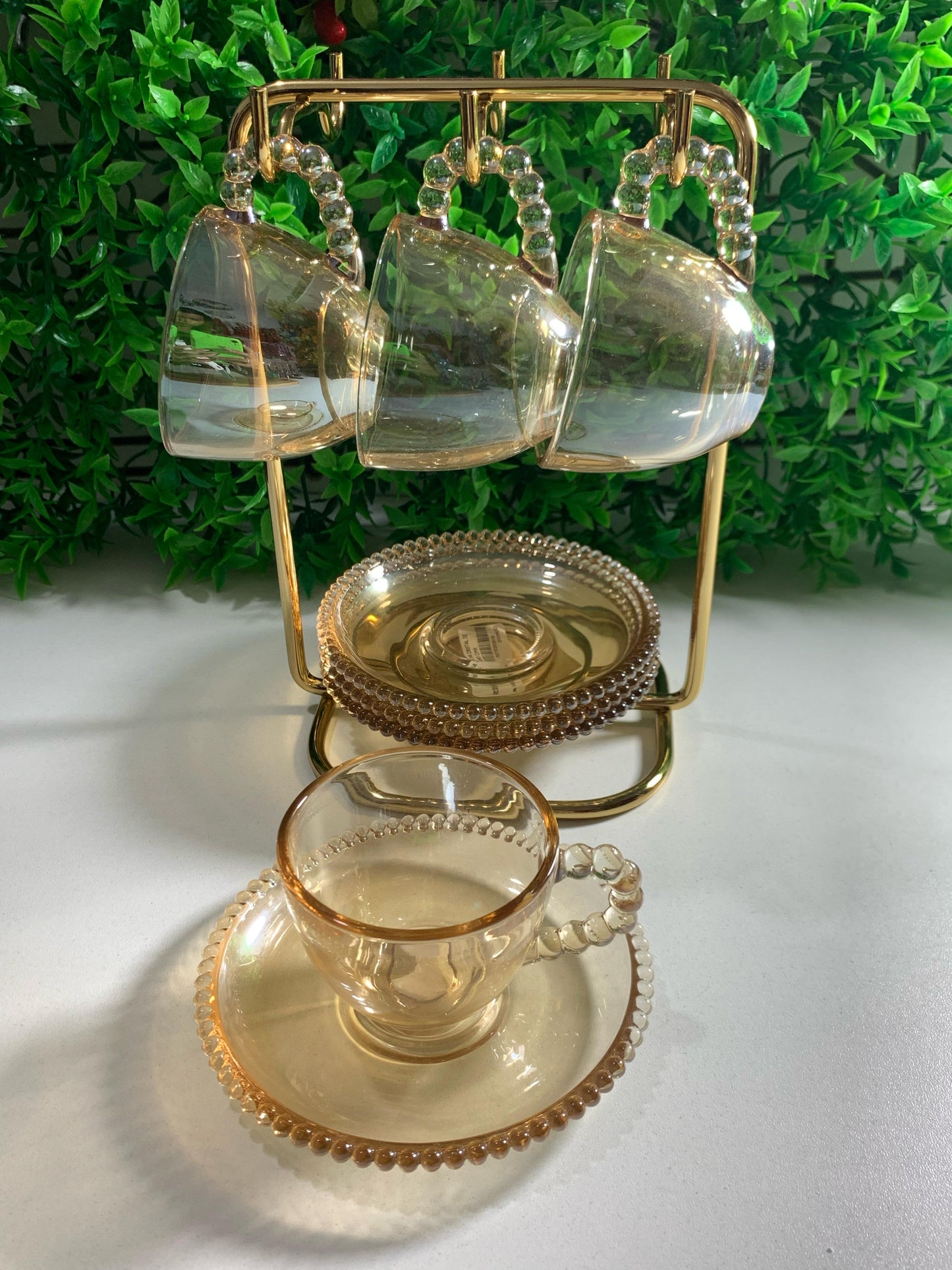Suporte Para Xicaras De Cafe Dourado Future 1124dd