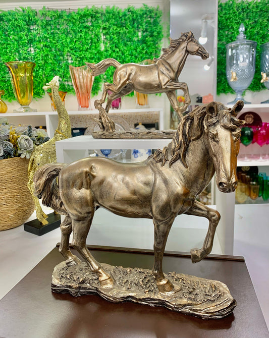 CAVALO DECORATIVO MEDIDAS 30,5X12,5X28 CM MABRUK Ref: 37762 Marca: mabruk