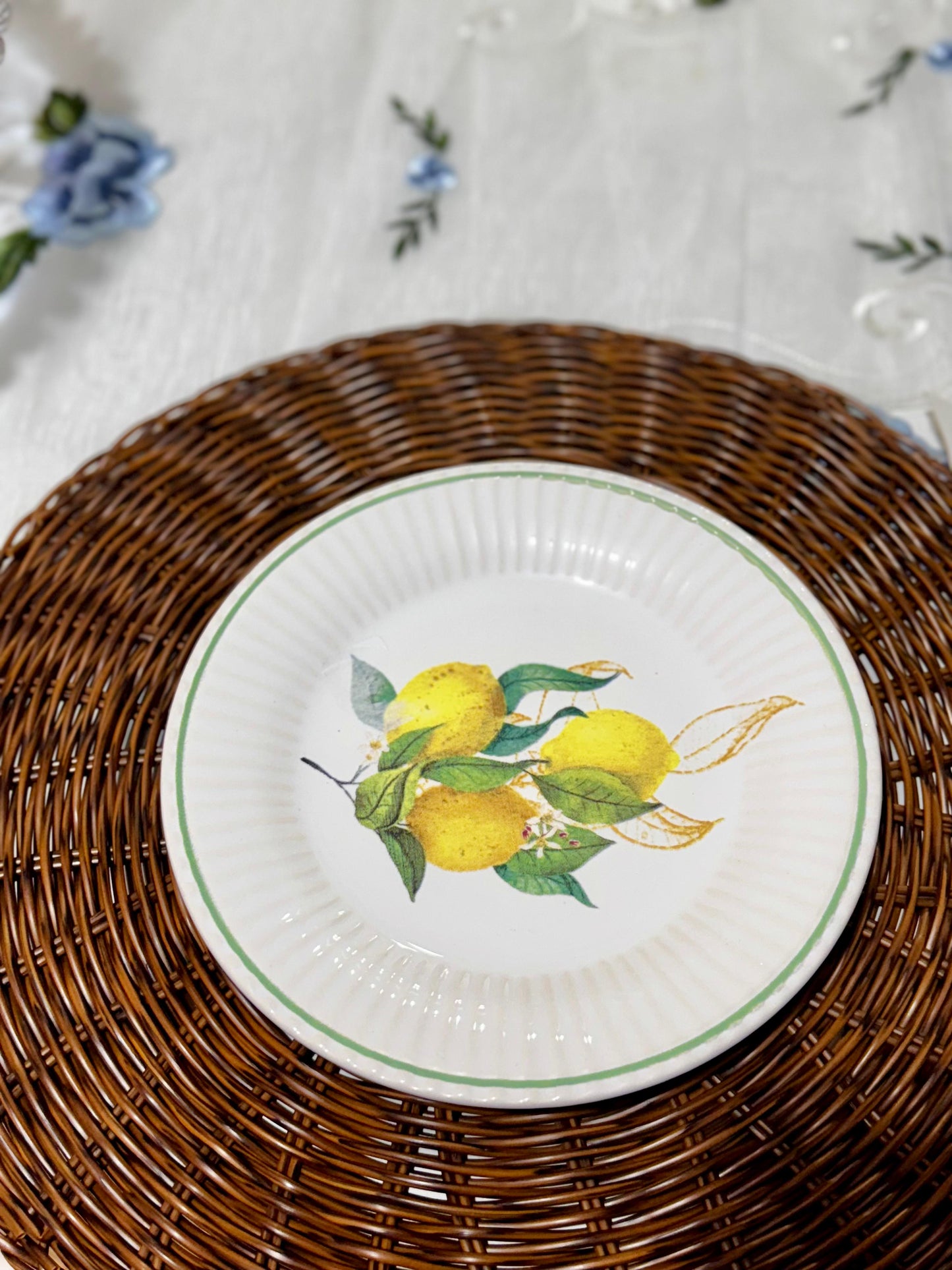 PRATO SOBREMESA LIMAO SICILIANO 21CM