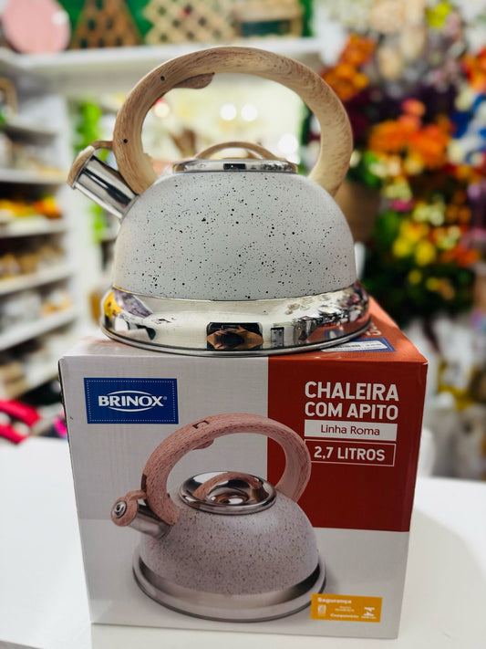Chaleira Com Apito Brinox Roma Indução 2,7 Litros - Vanilla