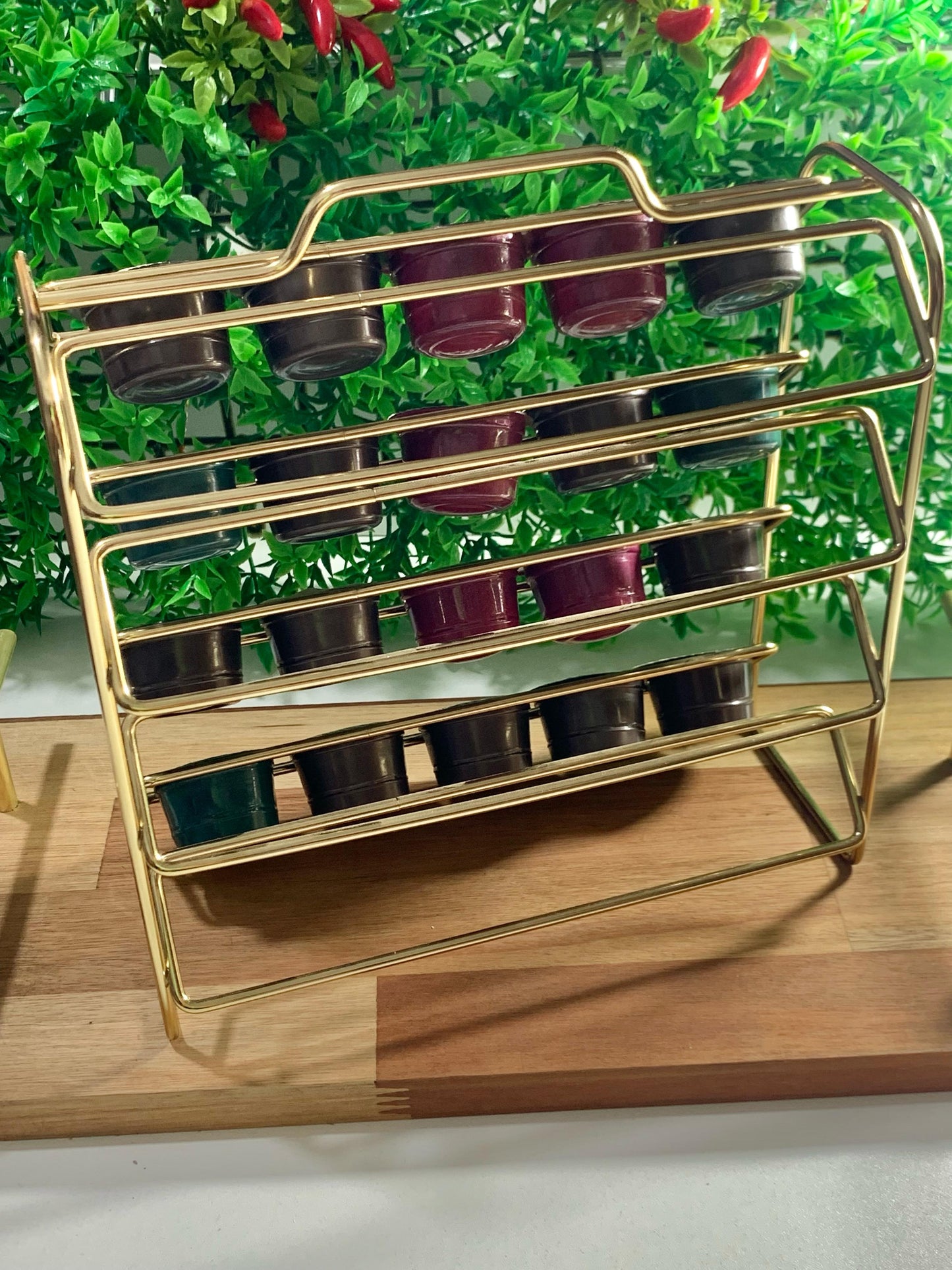 Suporte Organizador Porta 40 Cápsulas Três Corações Café Dourado 1146DD - Future