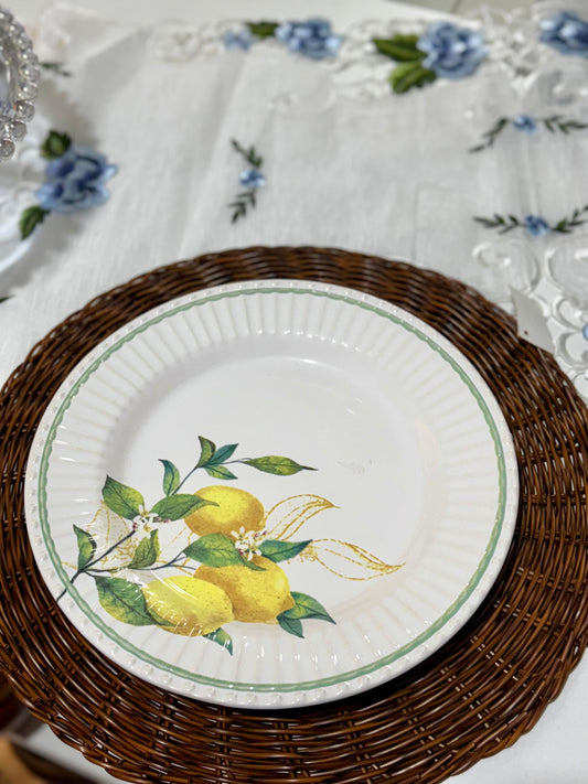 PRATO RASO LIMÃO SICILIANO SCALLA 27CM
