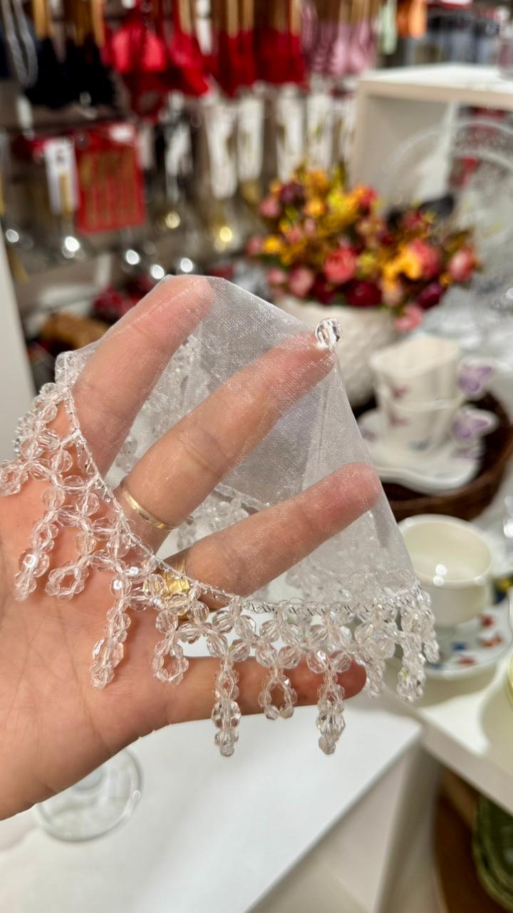 COBRE TAÇA EM PEDRARIA CRISTAL RAINBOW 14CM