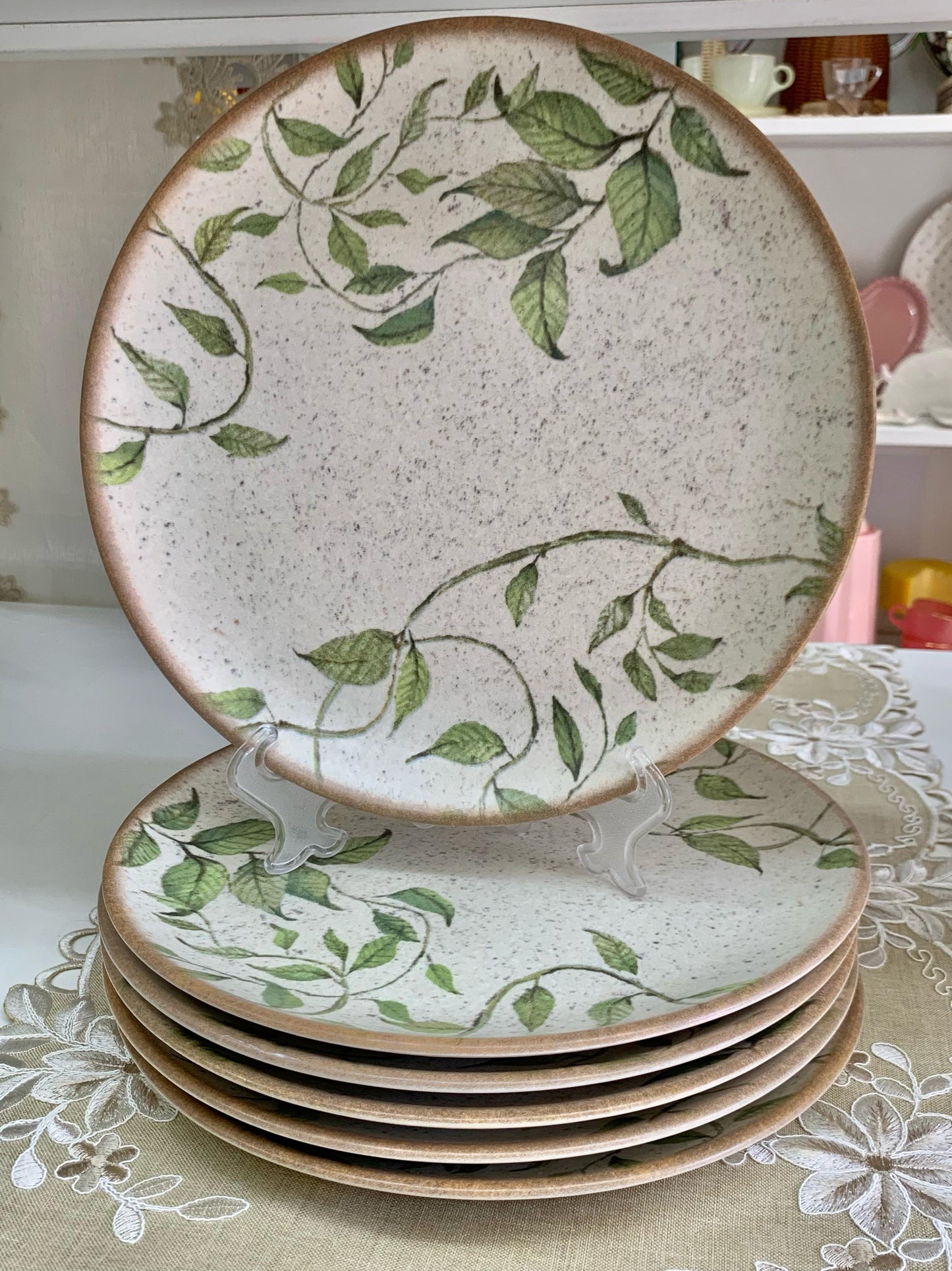 Prato Raso De Cerâmica Coup Tropical Leaves Alleanza 29cm