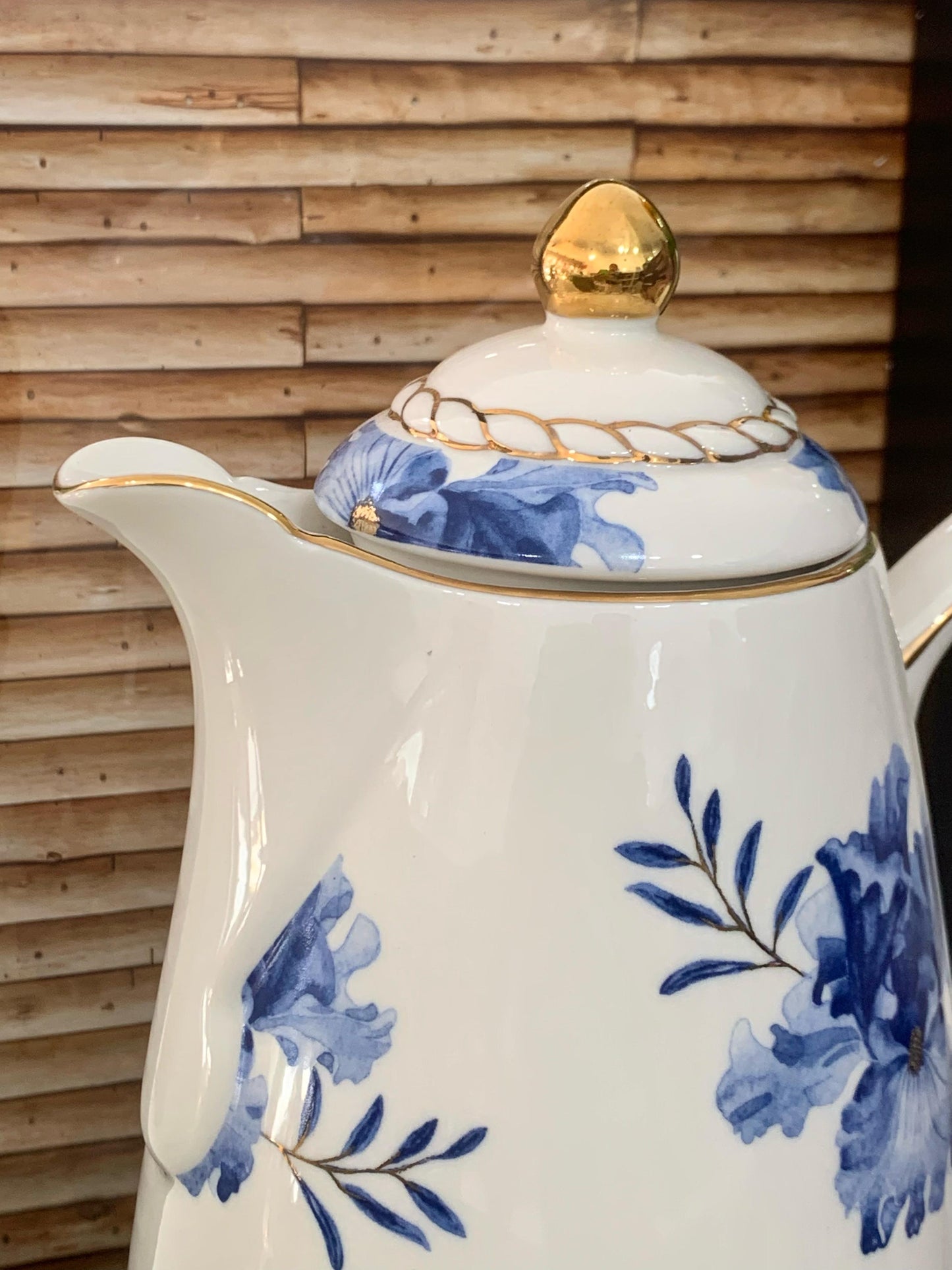 Garrafa Térmica 900 ml Wolff Floral De Porcelana Branco