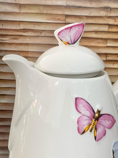 Garrafa Térmica Borboleta P/ Café Chá Porcelana Wolff 900ml