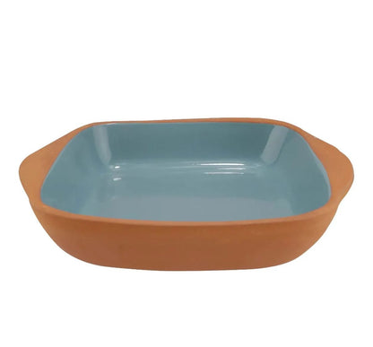 Travessa Aldeia Cerâmica Com Alça 15l 23x6,5cm - L'hermitage