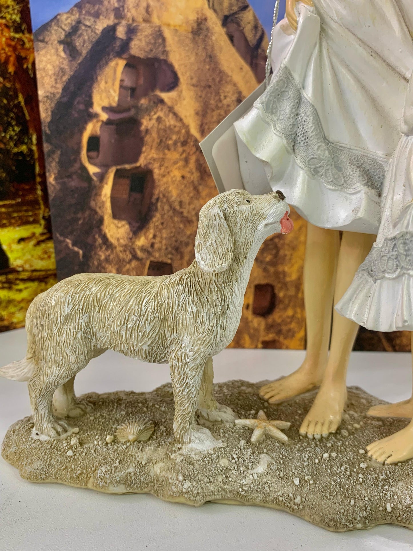 Mãe Com Filha e Pet Decorativo - Espressione