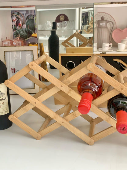 Mimo Style, Suporte Retrátil para Vinhos em Bambu Ecokitchen