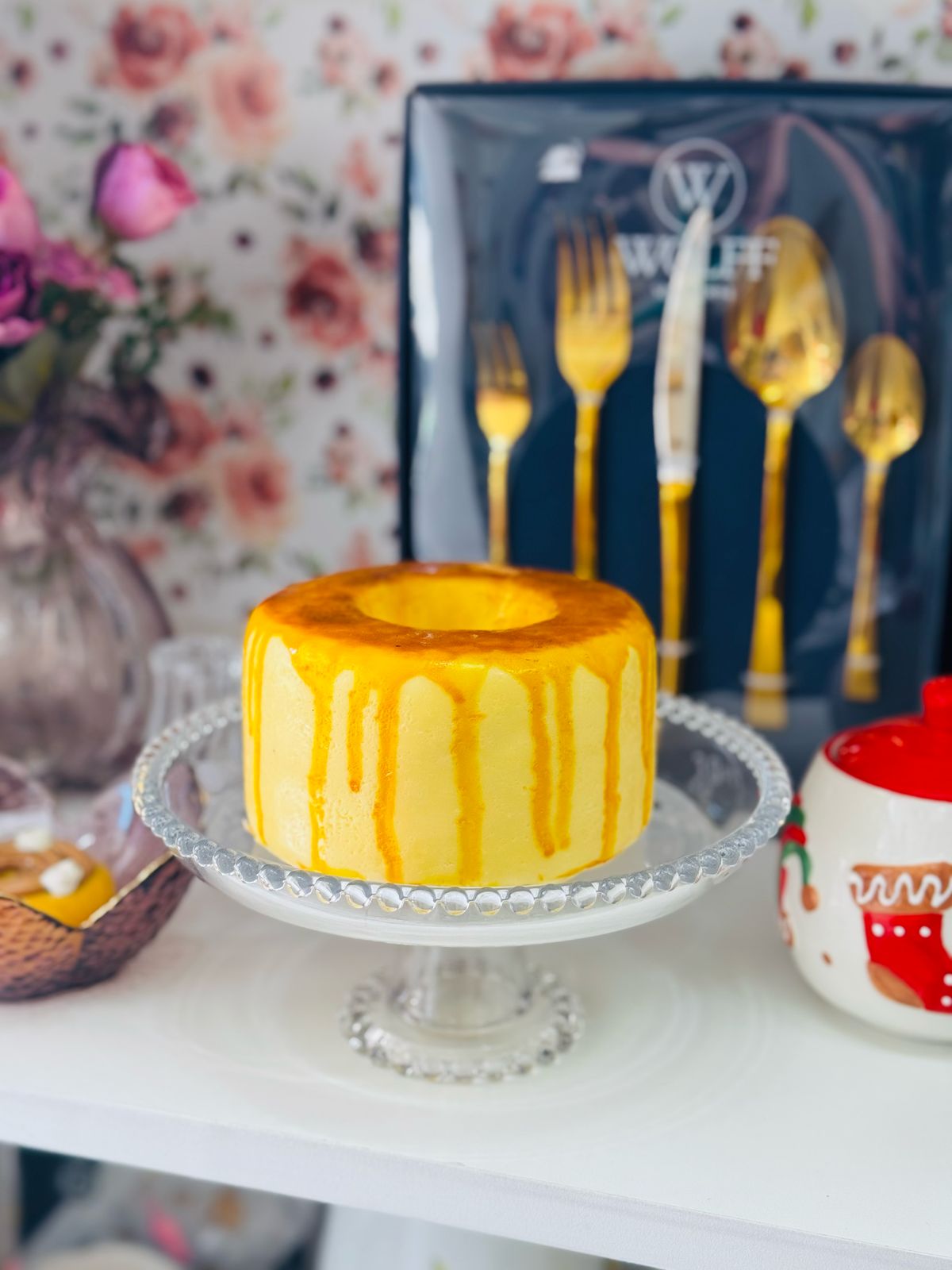 Prato para bolo em cristal