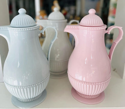 Garrafa Térmica VINTAGE Cinza, Azul e Rosa - 1 Litro LYOR