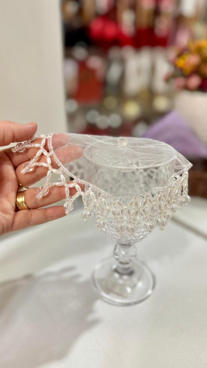 COBRE TAÇAS EM PEDRARIAS CRISTAL 14CM