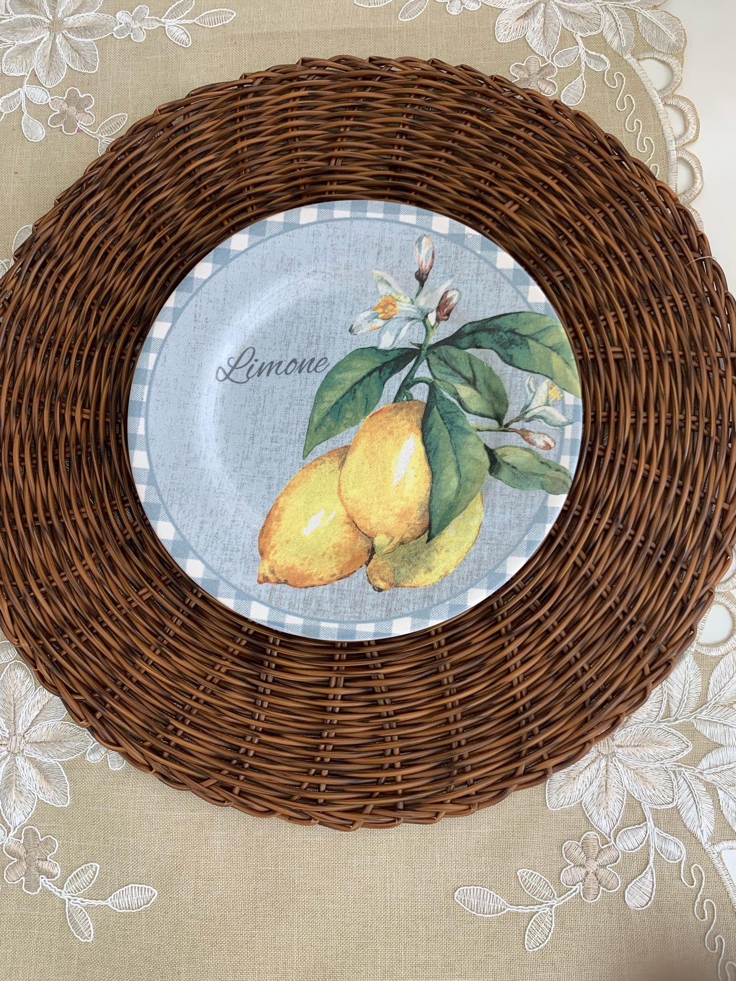 Prato De Sobremesa Limão Siciliano - Amalfitana - Alleanza 21cm