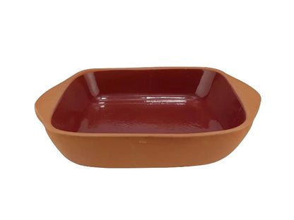 Travessa Aldeia Cerâmica Com Alça 15l 23x6,5cm - L'hermitage