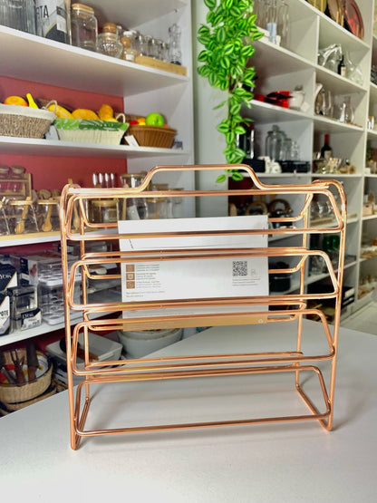 Suporte Organizador Porta 40 Cápsulas Três Corações Café Dourado 1146DD - Future