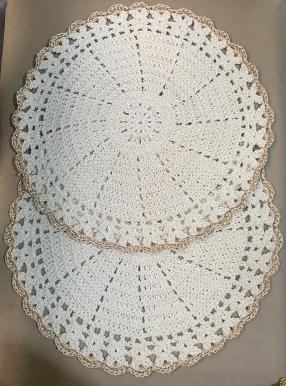 Jogos Americano de Crochê ( 6 peças )