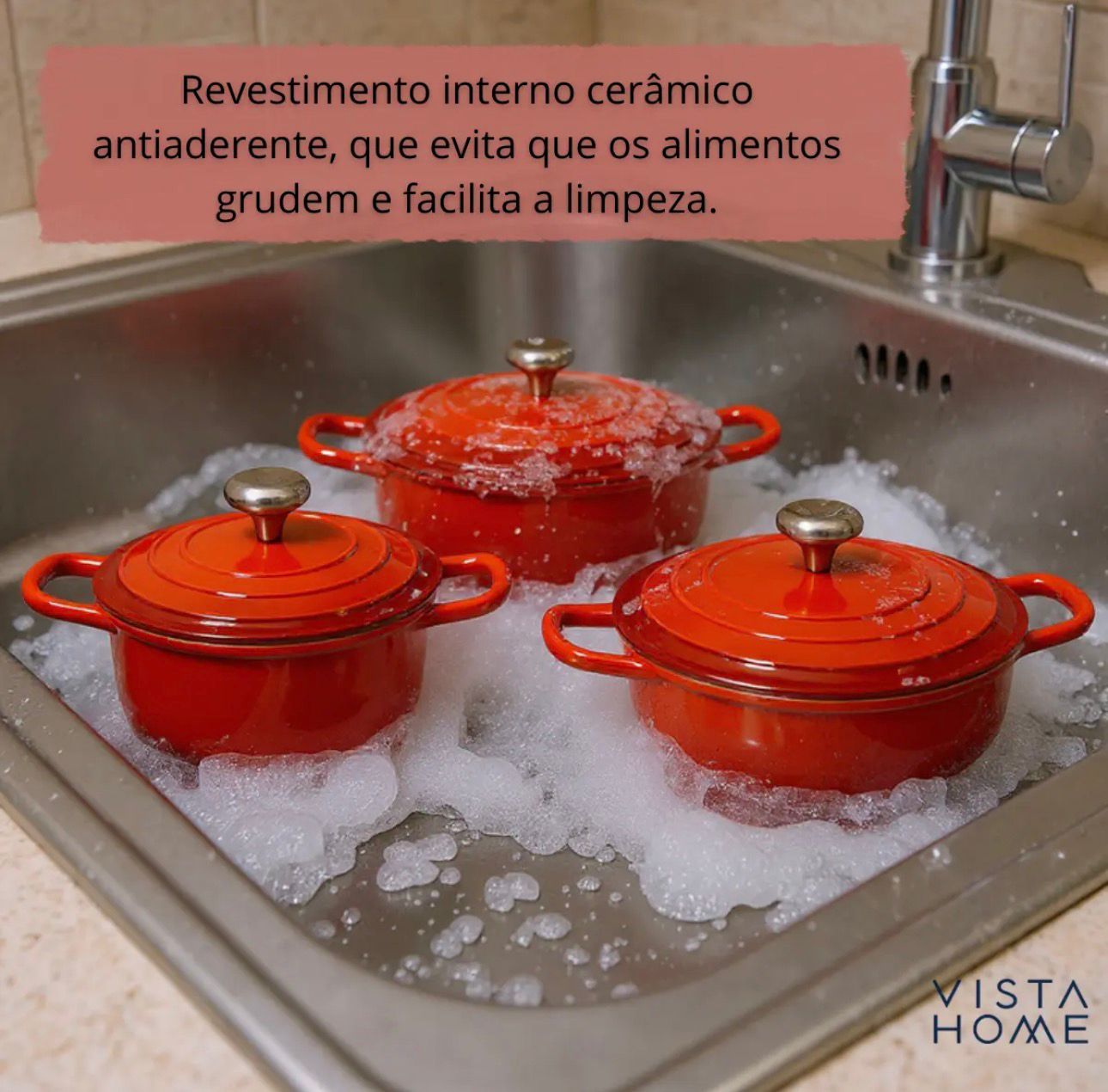 CONJUNTO CAÇAROLAS COM INDUÇÃO AMALFI 08 PEÇAS