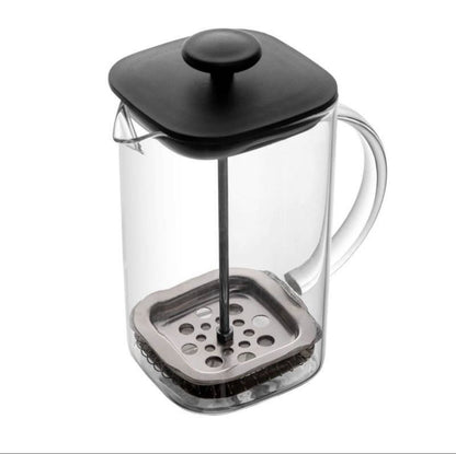 Prensa Francesa de Vidro Borossilicato e Tampa de Plástico Preta 600ml - Lyor