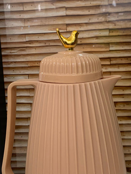 Garrafa Térmica 1L de Plástico Dove Bege WOLFF