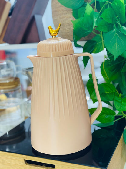 Garrafa Térmica 1L de Plástico Dove Bege WOLFF