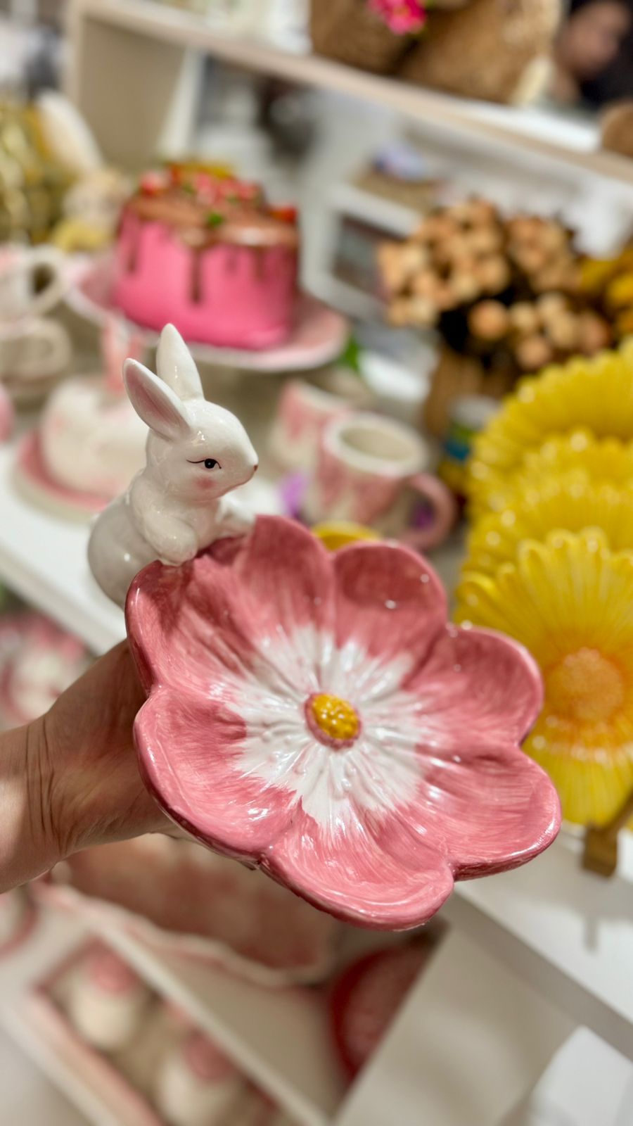 FLOR DECORATIVA PARA SERVIR E DECORAR  13,8X27CM