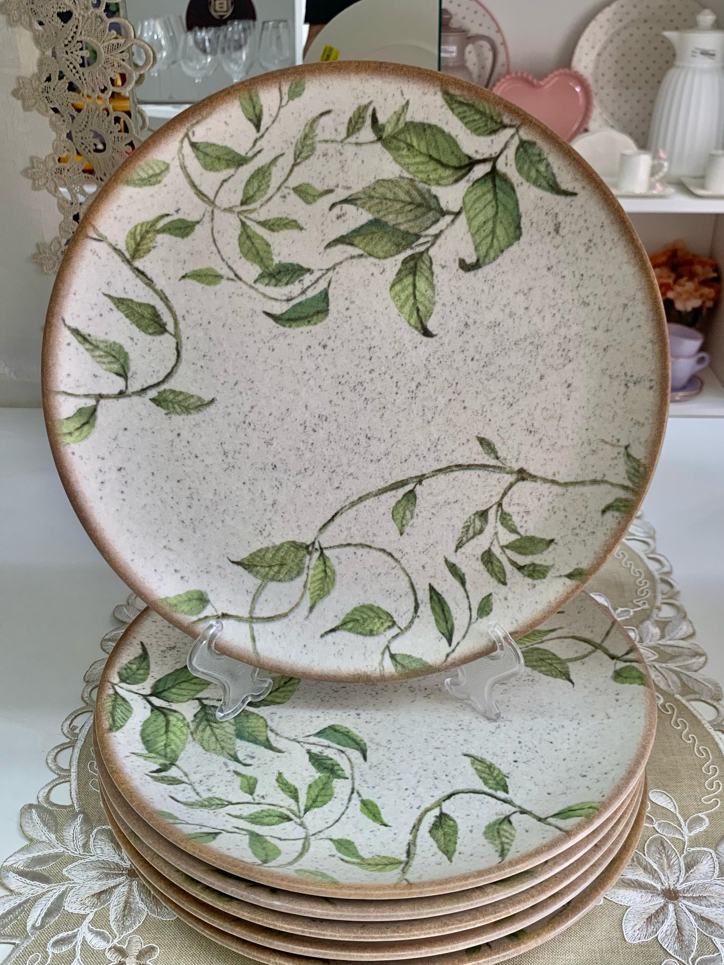 Prato Raso De Cerâmica Coup Tropical Leaves Alleanza 29cm