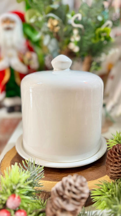 PORTA PANETONE CERÂMICA SCALLA 15X18CM