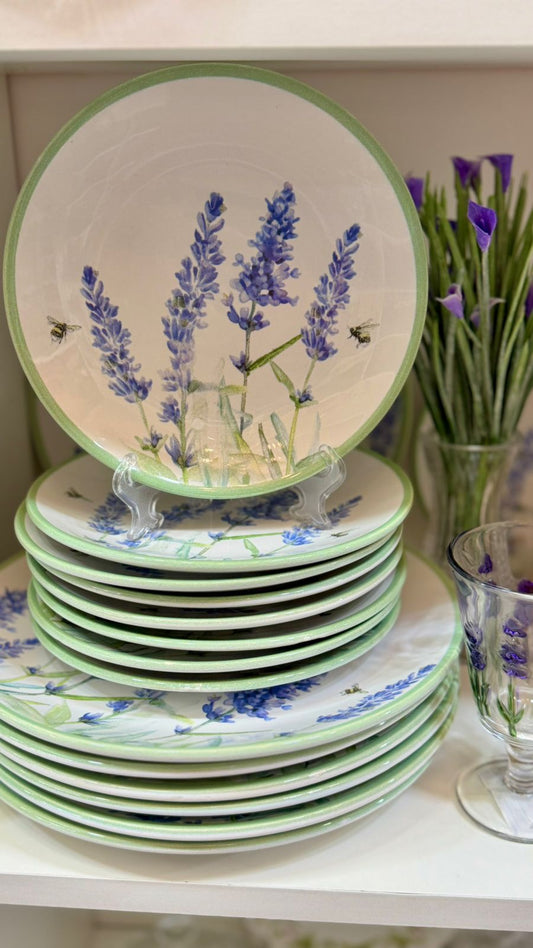 PRATO SOBREMESA LAVANDA SCALLA 19CM