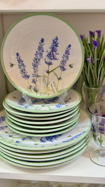 PRATO SOBREMESA LAVANDA SCALLA 19CM