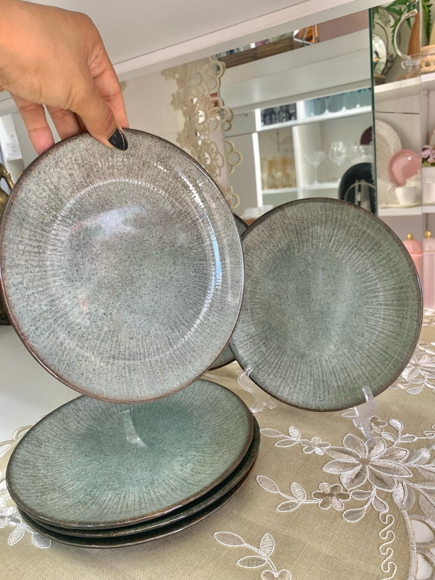 Prato Sobremesa de Cerâmica Coup Síria 21cm - Alleanza