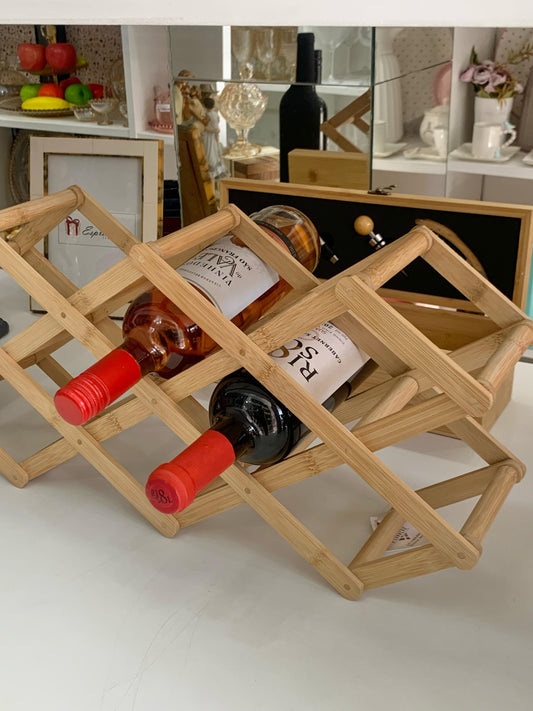 Mimo Style, Suporte Retrátil para Vinhos em Bambu Ecokitchen