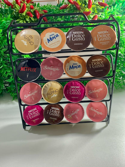 Suporte Porta Capsulas Café Dolce Gusto 32 capsulas  Preto - Future