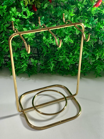 Suporte Para Xicaras De Cafe Dourado Future 1124dd