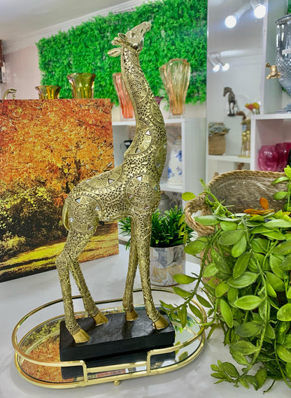 Mabruk Girafa Decorativa Dourada