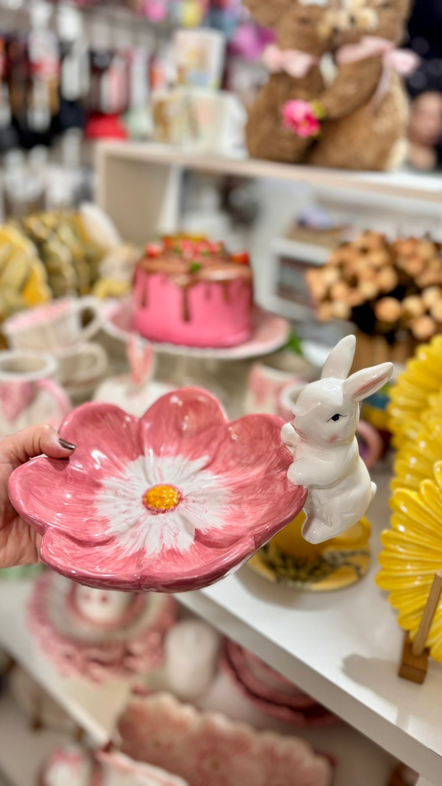 FLOR DECORATIVA PARA SERVIR E DECORAR  13,8X27CM